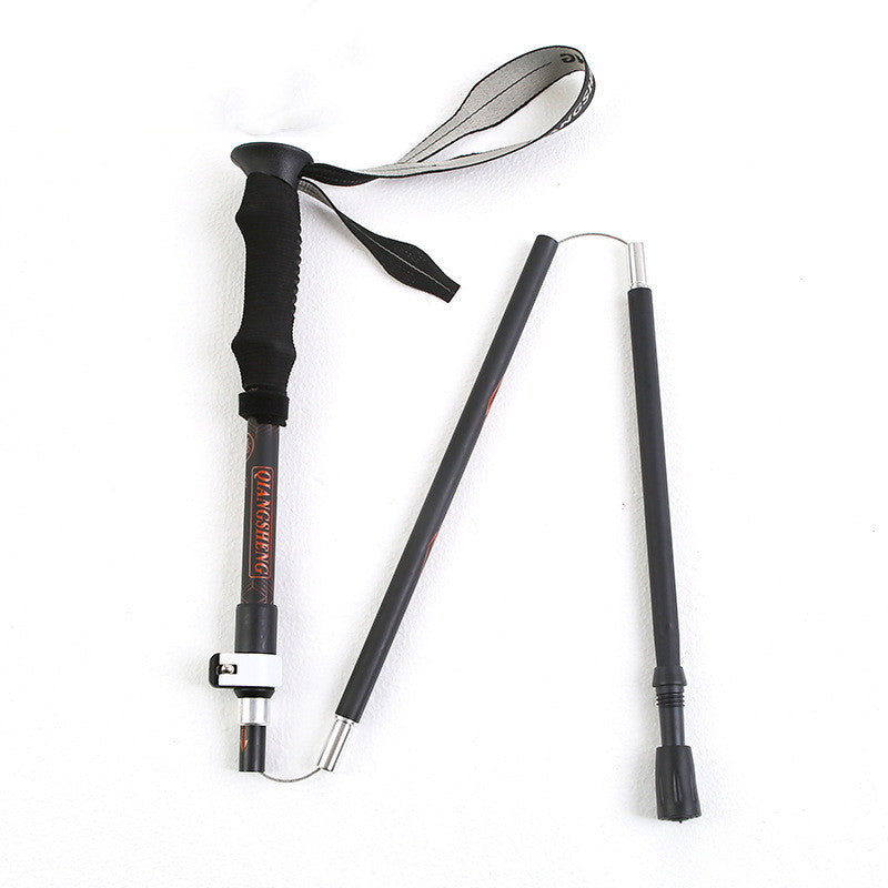 Outdoor Folding Five-section Straight Trekking Pole Trekking Pole