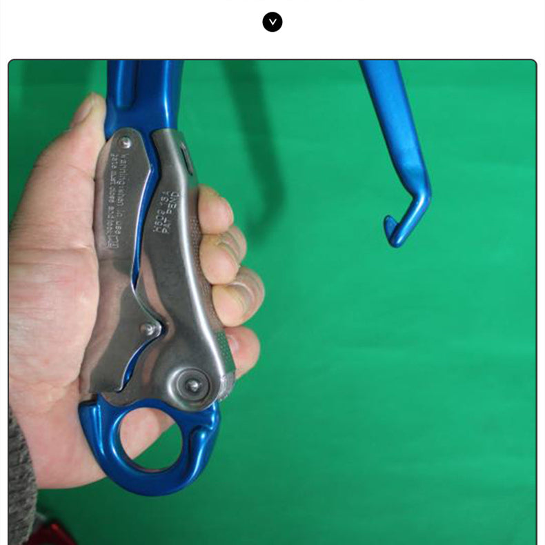 Rock climbing safety hook