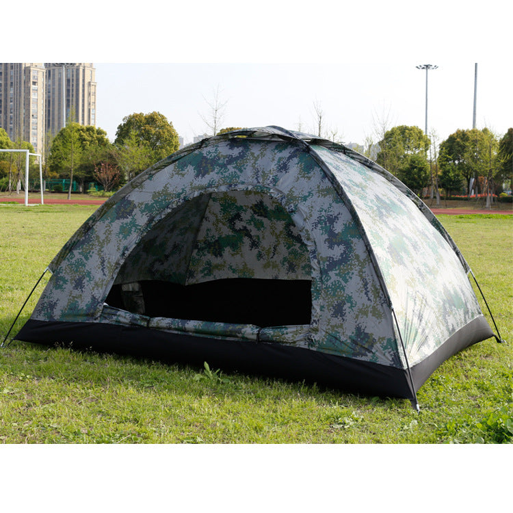 Outdoor Travel Tent 3-4 People Camouflage Mountaineering Tent Beach Camping Tent