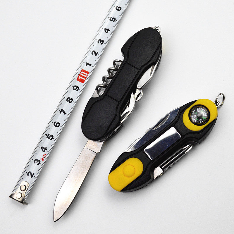 Multi Function Compass Black Spare Tool Knife