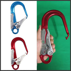 Rock climbing safety hook