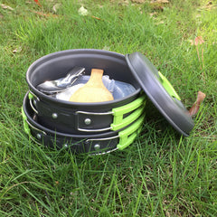 Outdoor cookware 1-2 people camping cookware set