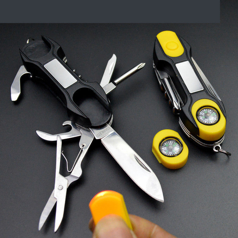 Multi Function Compass Black Spare Tool Knife