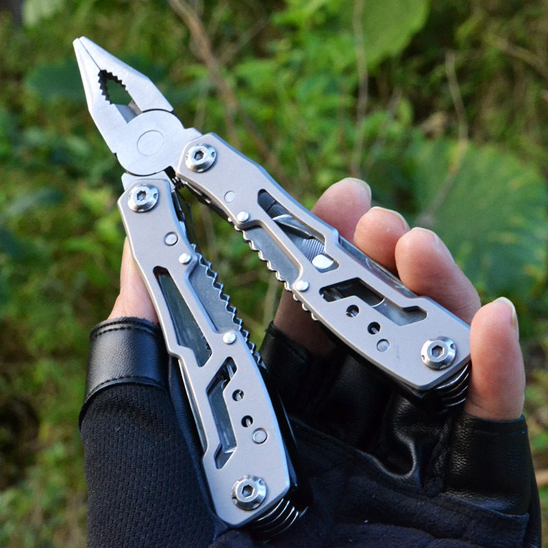 All Steel Multi-function Pliers Safety Belt Lock Combination Folding Knife