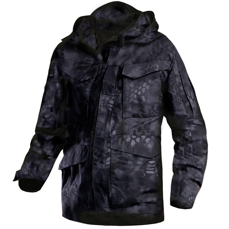 Outdoor Mid-length Windbreaker Tactical Jacket Men