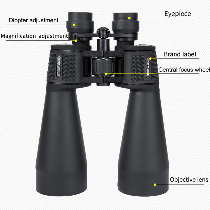 Variable Magnification Zoom Binocular Large Aperture Telescope