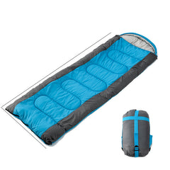 Outdoor Interlocking Hooded Camping Envelope Sleeping Bag