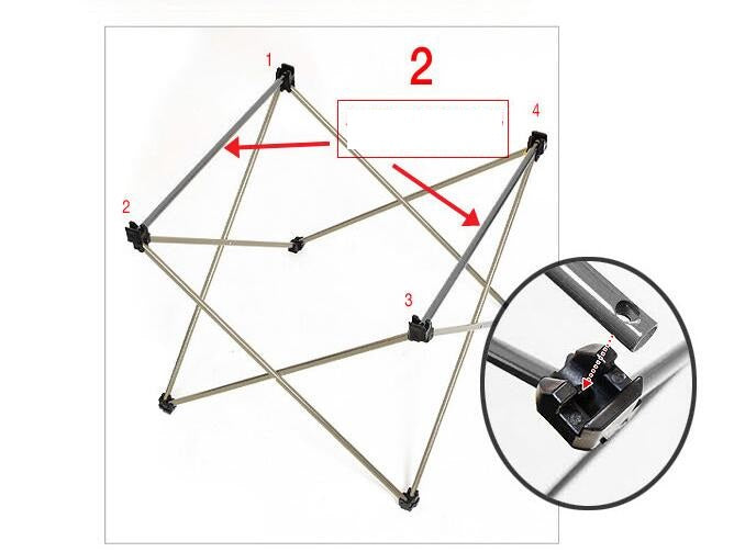 Outdoor camping small folding table aviation light aluminum alloy portable picnic table