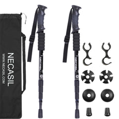 Set Of Aluminum Alloy Trekking Poles With Straight Handle