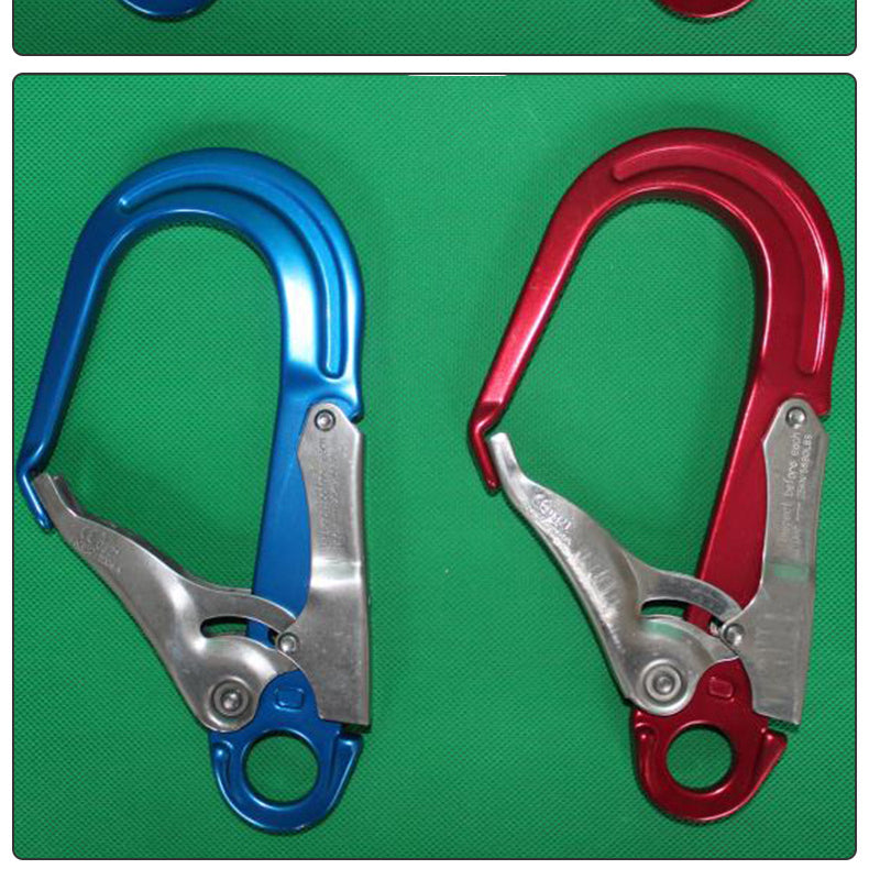 Rock climbing safety hook