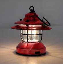 Outdoor Camping Retro Camp Light Gas Tank Light USB Charging Tent Light Portable Night Market Stall Lantern L-088