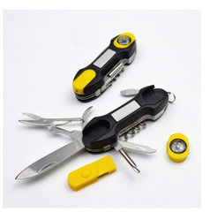 Multi Function Compass Black Spare Tool Knife