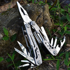 All Steel Multi-function Pliers Safety Belt Lock Combination Folding Knife