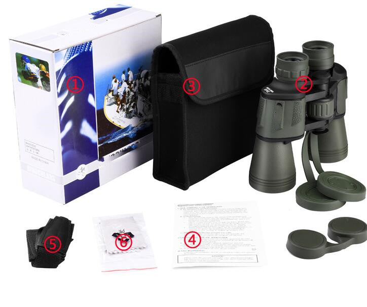 Outdoor Tourism High-definition 20x50 Binoculars