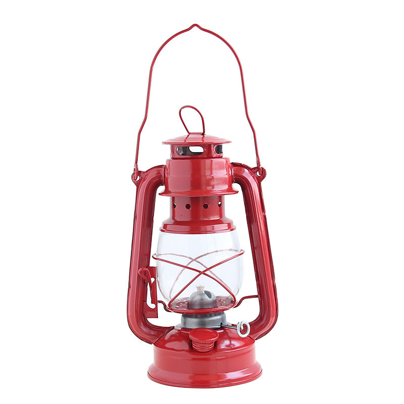 Retro Kerosene Lamp Iron Portable Tent Camping Lantern